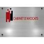 Plaque pro pour Avocats - Impression logo couleur HD - Plexiglass