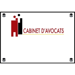 Plaque pro pour Avocats - Impression logo couleur HD - Plexiglass