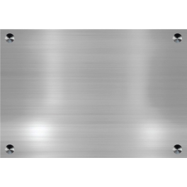 Plaque gravée pour Cabinet d'Architecture - Laiton - Plexi - Aluminium