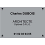 Plaque gravée pour Cabinet d'Architecture - Laiton - Plexi - Aluminium Plaque gravée pour Cabinet d'Architecture - Laiton - Plexi - Aluminium