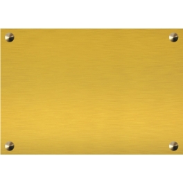 Plaque gravée pour Cabinet d'Architecture - Laiton - Plexi - Aluminium
