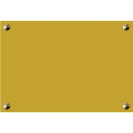 Plaque gravée pour Cabinet d'Architecture - Laiton - Plexi - Aluminium