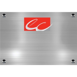 Achat Plaque pour cabinet expert comptable  Logo Couleur sur plexiglass