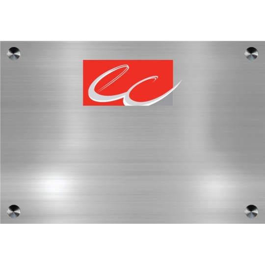 Achat Plaque pour cabinet expert comptable  Logo Couleur sur plexiglass