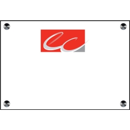 Achat Plaque pour cabinet expert comptable  Logo Couleur sur plexiglass