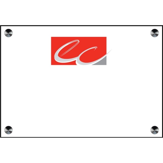 Achat Plaque pour cabinet expert comptable  Logo Couleur sur plexiglass