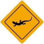 Plaque de signalisation Humoristique - Thème Australie - Forme losange Plaque de signalisation Humoristique - Thème Australie - Forme losange
