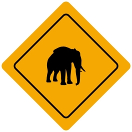 Plaque de signalisation Humoristique - Thème Australie - Forme losange