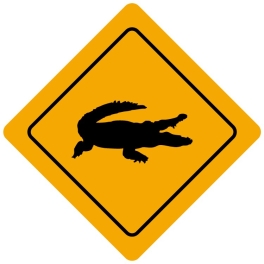 Plaque de signalisation Humoristique - Thème Australie - Forme losange