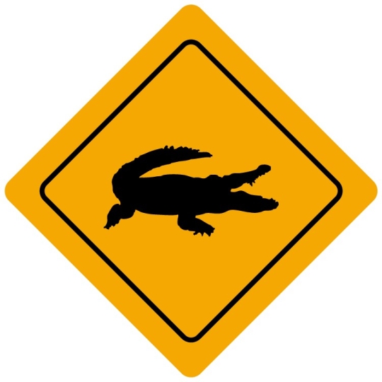 Plaque de signalisation Humoristique - Thème Australie - Forme losange Plaque de signalisation Humoristique - Thème Australie - Forme losange