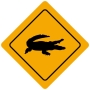 Plaque de signalisation Humoristique - Thème Australie - Forme losange Plaque de signalisation Humoristique - Thème Australie - Forme losange