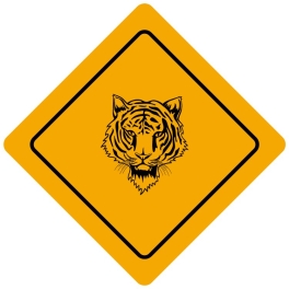 Plaque de signalisation Humoristique - Thème Australie - Forme losange