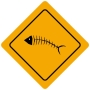 Plaque de signalisation Humoristique - Thème Australie - Forme losange Plaque de signalisation Humoristique - Thème Australie - Forme losange