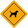 Plaque de signalisation Humoristique - Thème Australie - Forme losange Plaque de signalisation Humoristique - Thème Australie - Forme losange