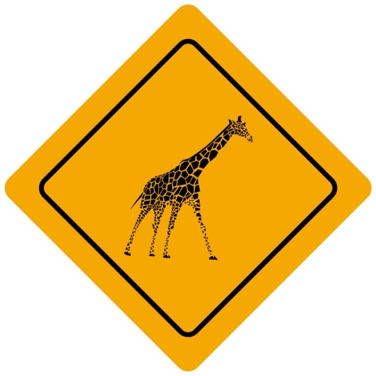 Plaque de signalisation Humoristique - Thème Australie - Forme losange Plaque de signalisation Humoristique - Thème Australie - Forme losange