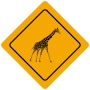 Plaque de signalisation Humoristique - Thème Australie - Forme losange Plaque de signalisation Humoristique - Thème Australie - Forme losange