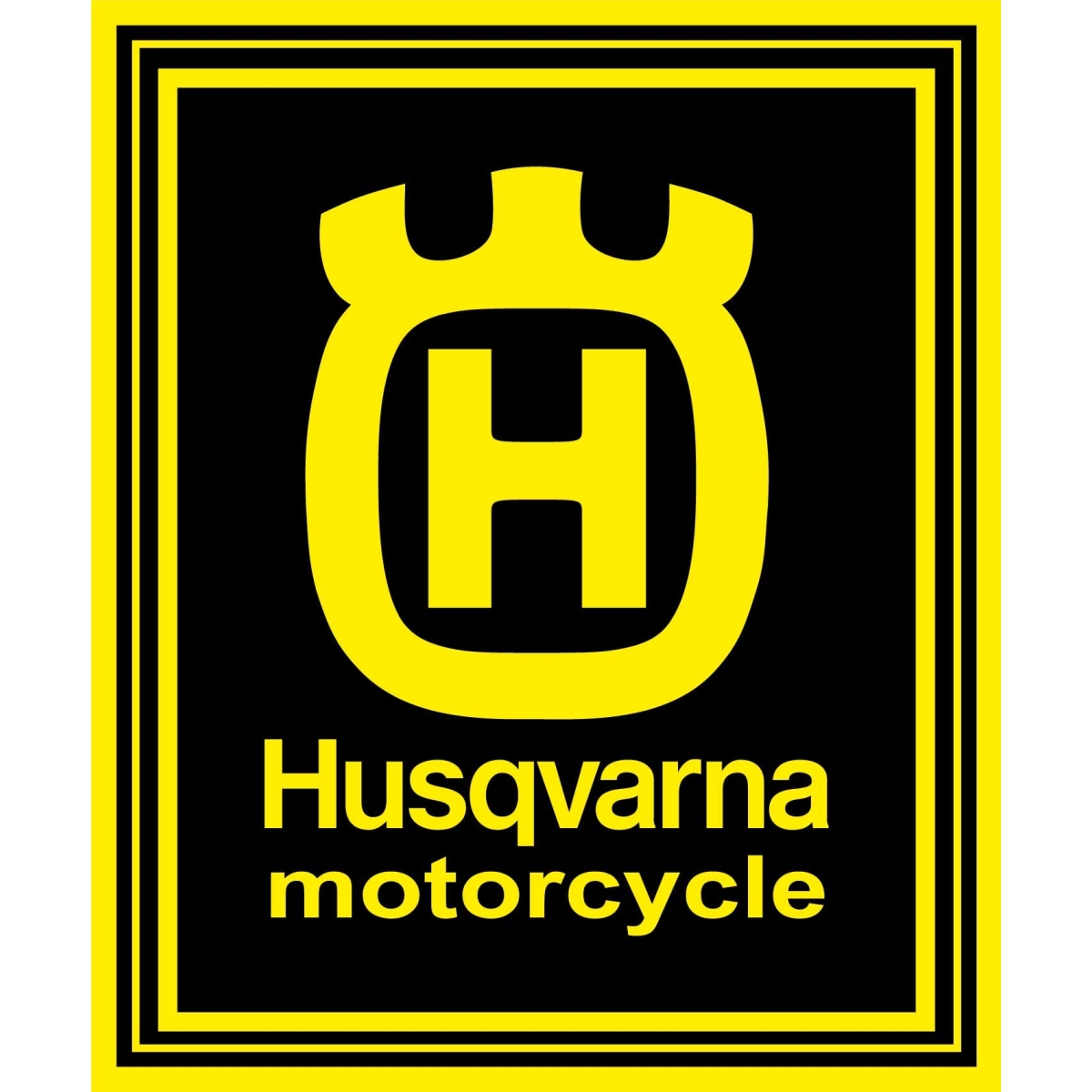 Plaque Email 60x50cm _ Husquevarna Plaque Email 60x50cm _ Husquevarna