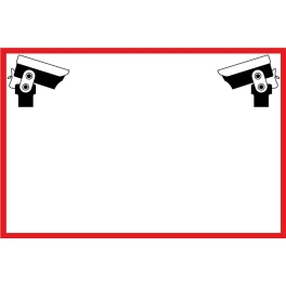 Panneau vidéo surveillance avec pictogramme - support pvc imprimé HD
