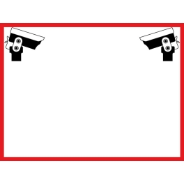 Panneau vidéo surveillance avec pictogramme - support pvc imprimé HD
