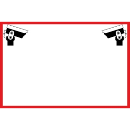 Panneau vidéo surveillance avec pictogramme - support pvc imprimé HD