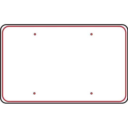 Plaque pour voiture de mariage - format US - Visuel unique - rigide Plaque pour voiture de mariage - format US - Visuel unique - rigide