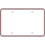 Plaque pour voiture de mariage - format US - Visuel unique - rigide Plaque pour voiture de mariage - format US - Visuel unique - rigide