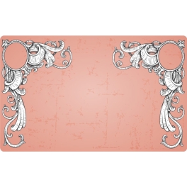 Plaque pour voiture de mariage - format US - Visuel unique - rigide