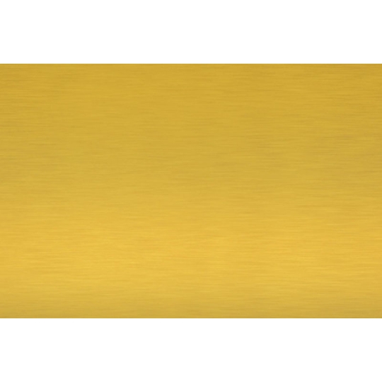 Plaque funéraire avec nom et date en métal doré - Laiton brillant