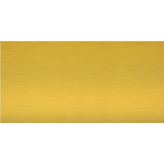 Plaque funéraire avec nom et date en métal doré - Laiton brillant