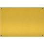 Plaque funéraire avec nom et date en métal doré - Laiton brillant