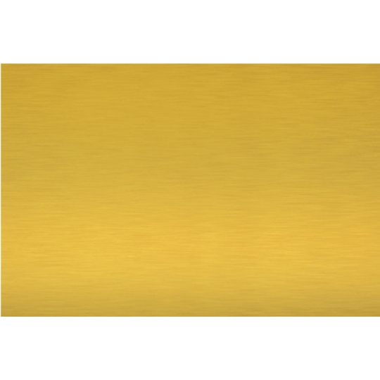 Plaque funéraire avec nom et date en métal doré - Laiton brillant
