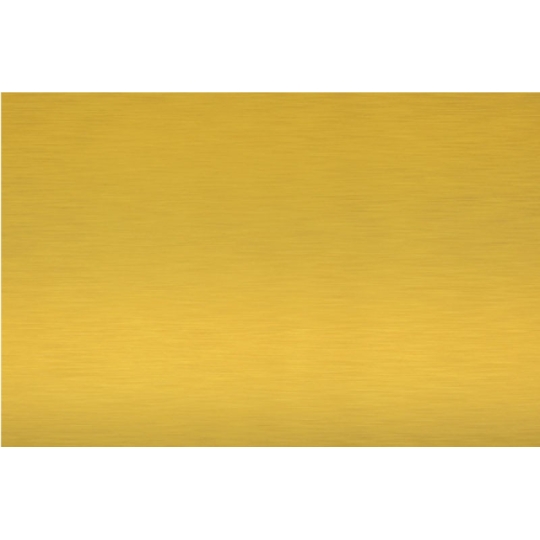 Plaque funéraire avec nom et date en métal doré - Laiton brillant