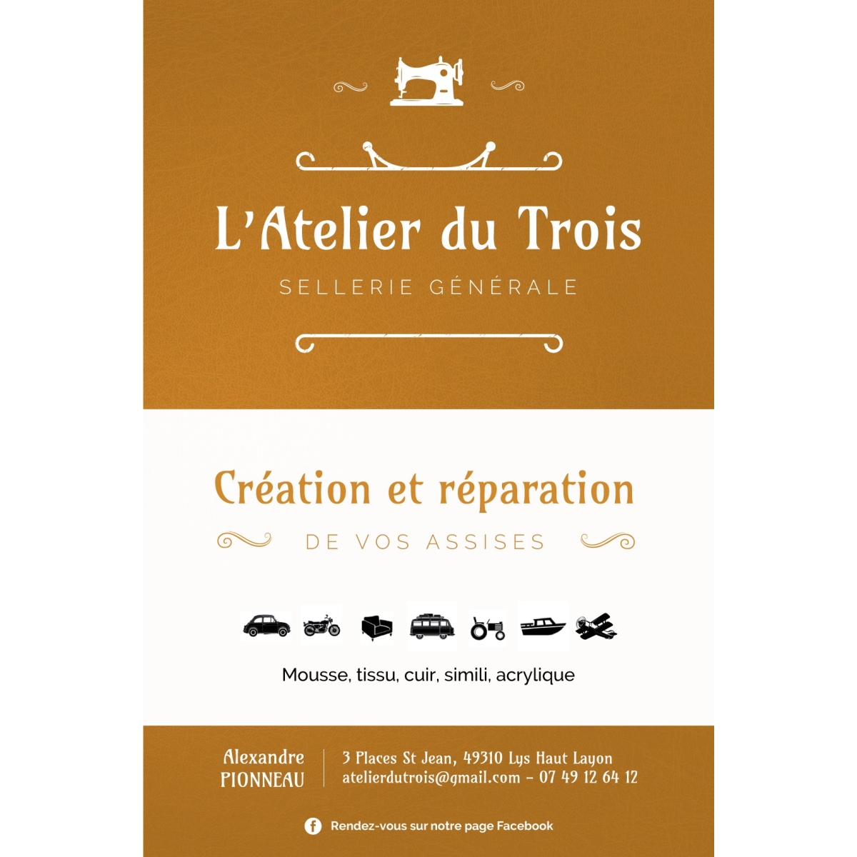 Commande ATELIER DU TROIS