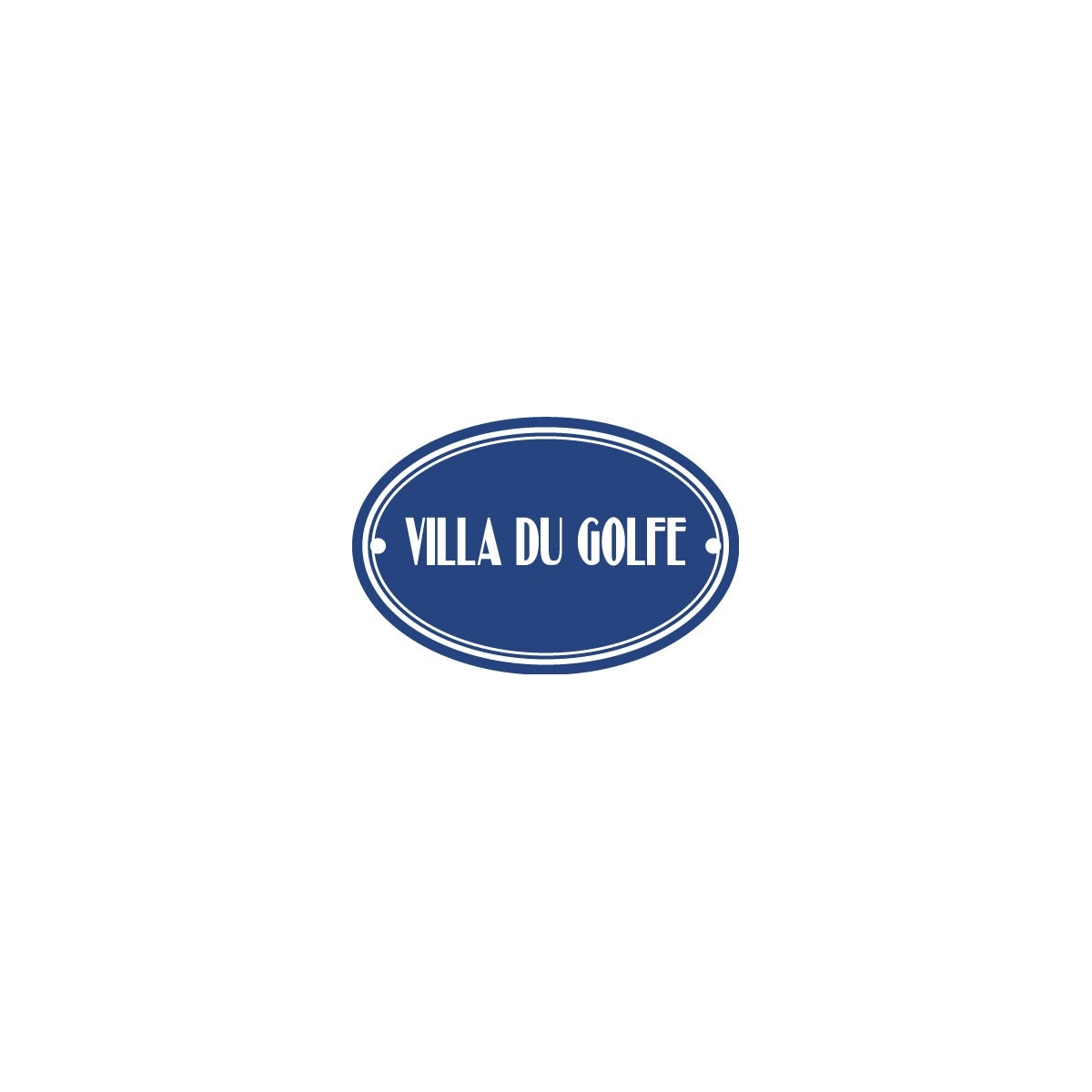 Plaque acier émaillée Format ovale 15x10cm Perçage 2 trous