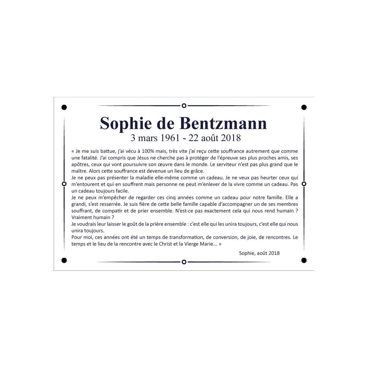 Commande BENTZMANN Commande BENTZMANN