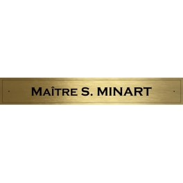 Plaque Laiton 40x5cm