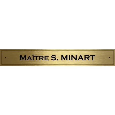 Plaque Laiton 40x5cm