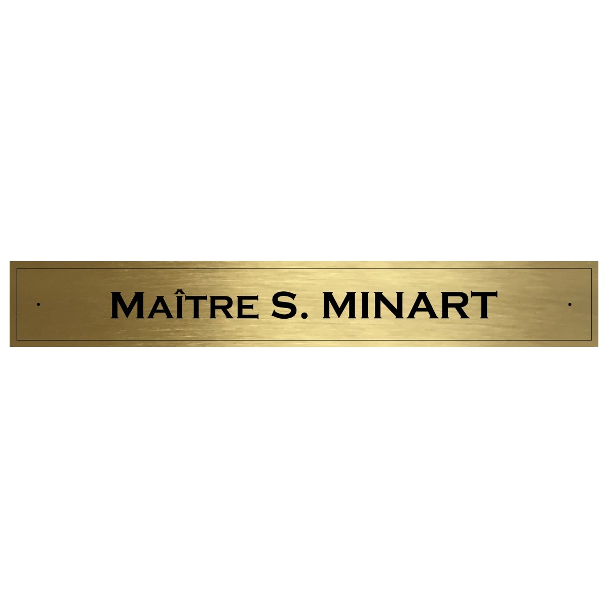 Plaque Laiton 40x5cm
