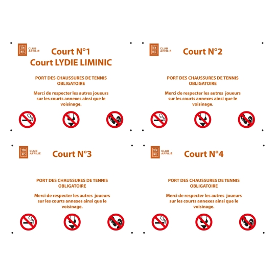 Commande TENNIS CLUB ISLAIS