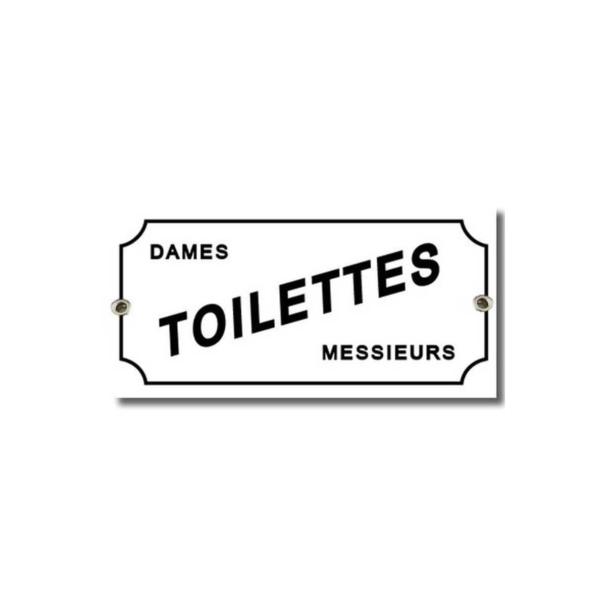 Plaque de porte émaillée Rétro
