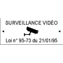 Plaque Aluminium - L95xH40mm - coloris argent -