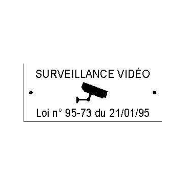 Plaque Aluminium - L95xH40mm - coloris argent -