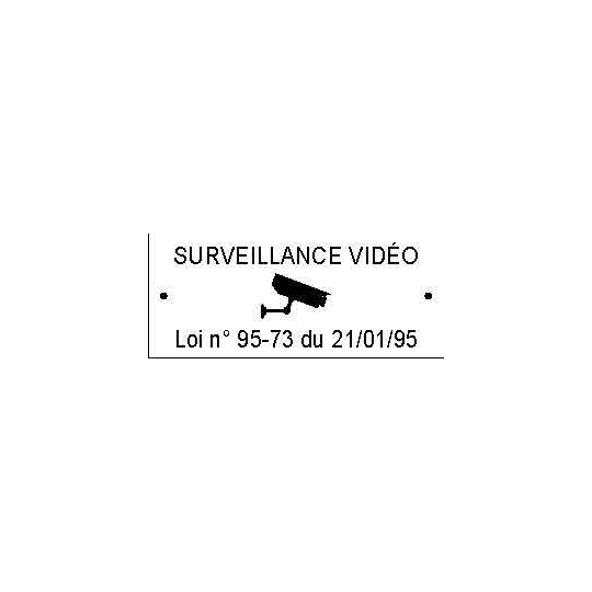 Plaque Aluminium - L95xH40mm - coloris argent -