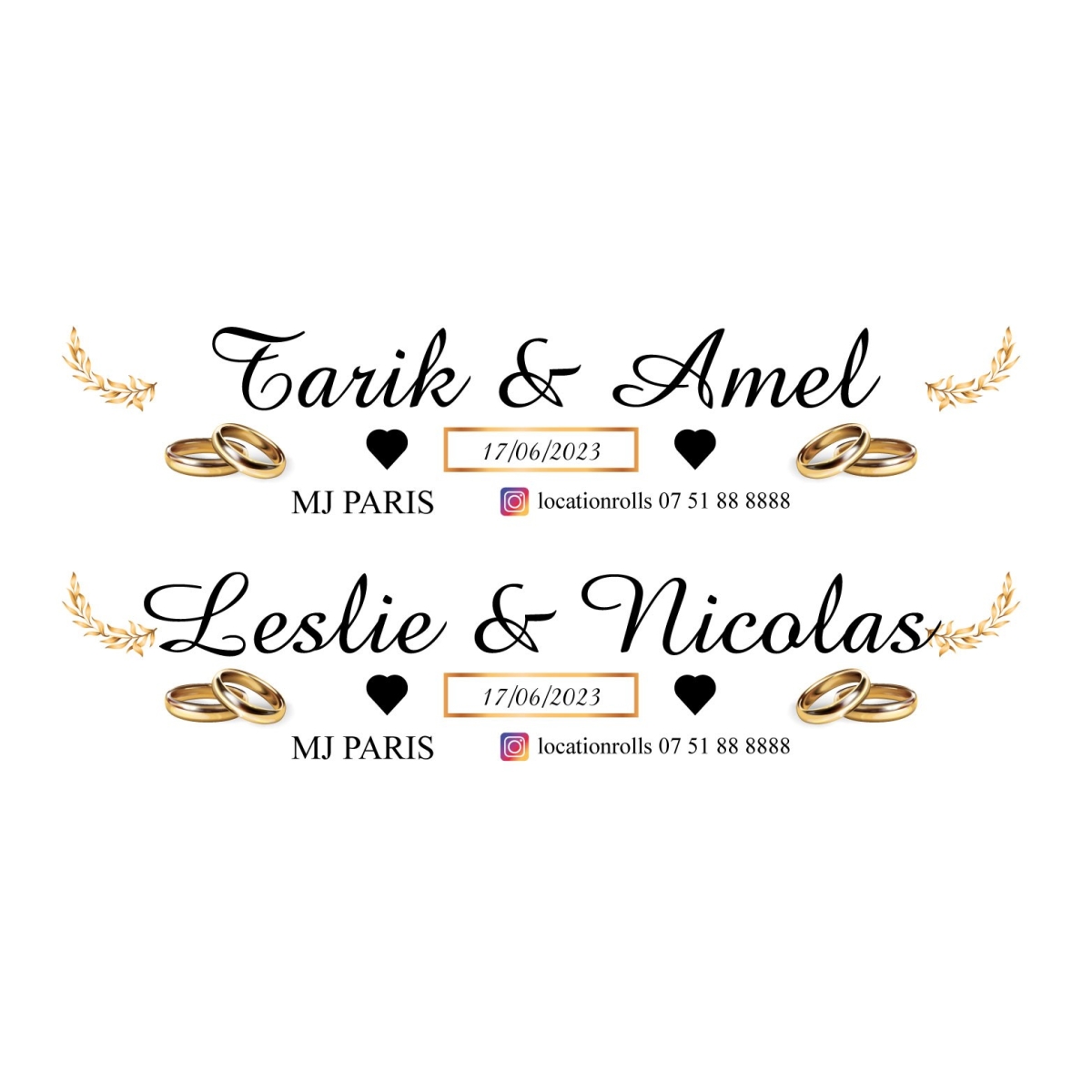 Commande MJ PARIS