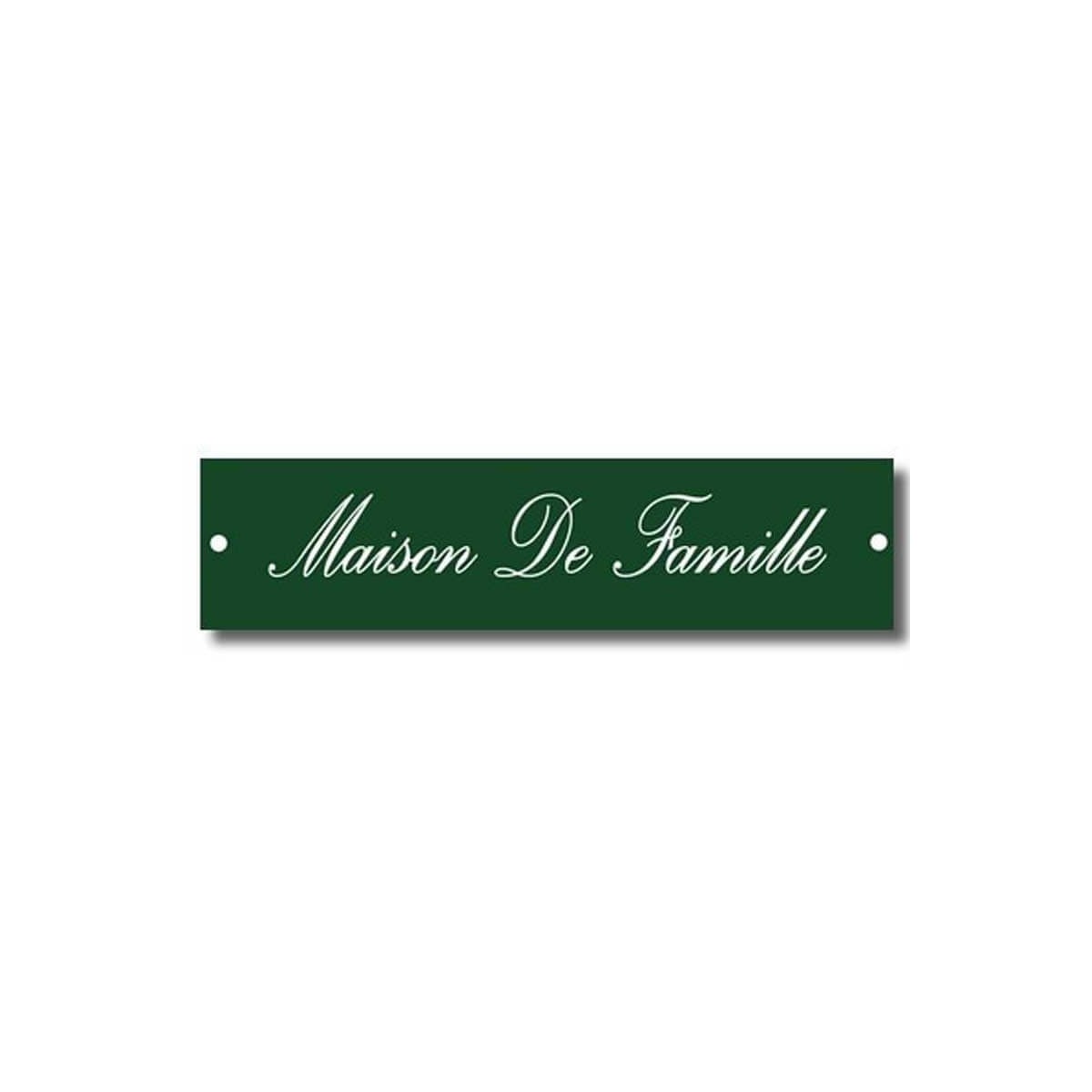 Plaque de porte émaillée