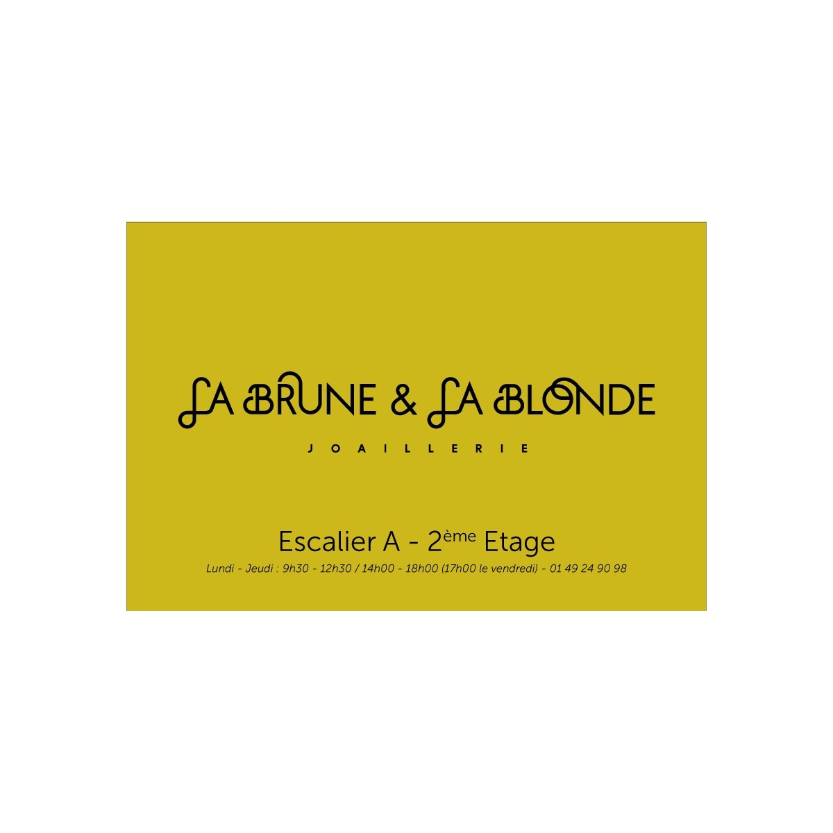 Commande LA BRUNE & LA BLONDE