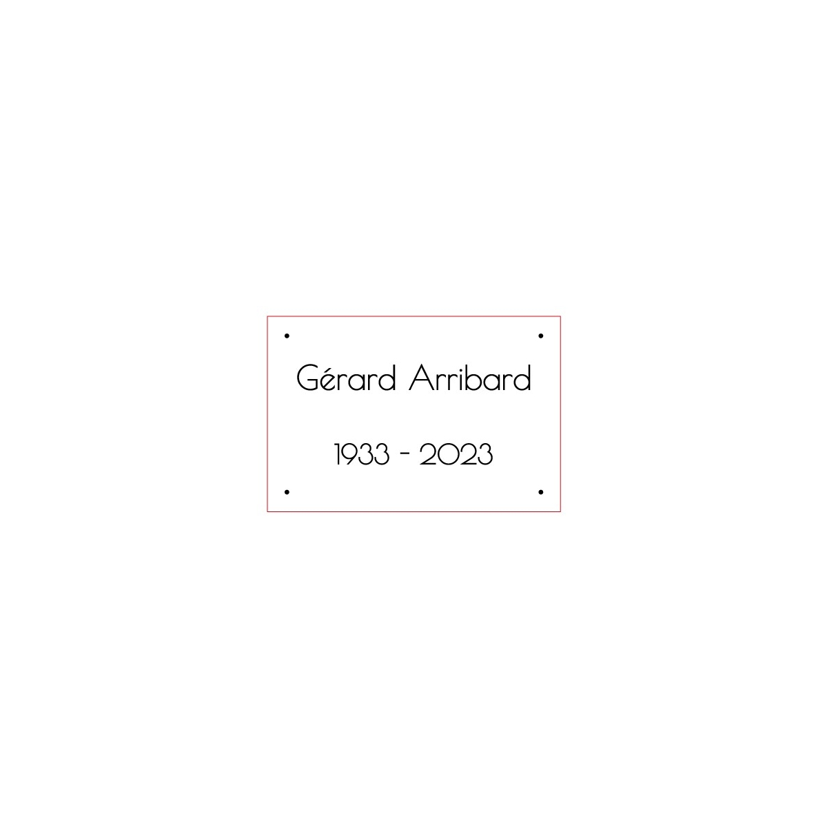 Commande ARRIBARD