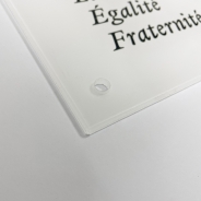 Plaque plexiglas transparente à personnaliser | Plaque Personnalisée