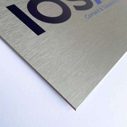 Impression numérique sur plaque professionnelle aluminium - Plaque Pro