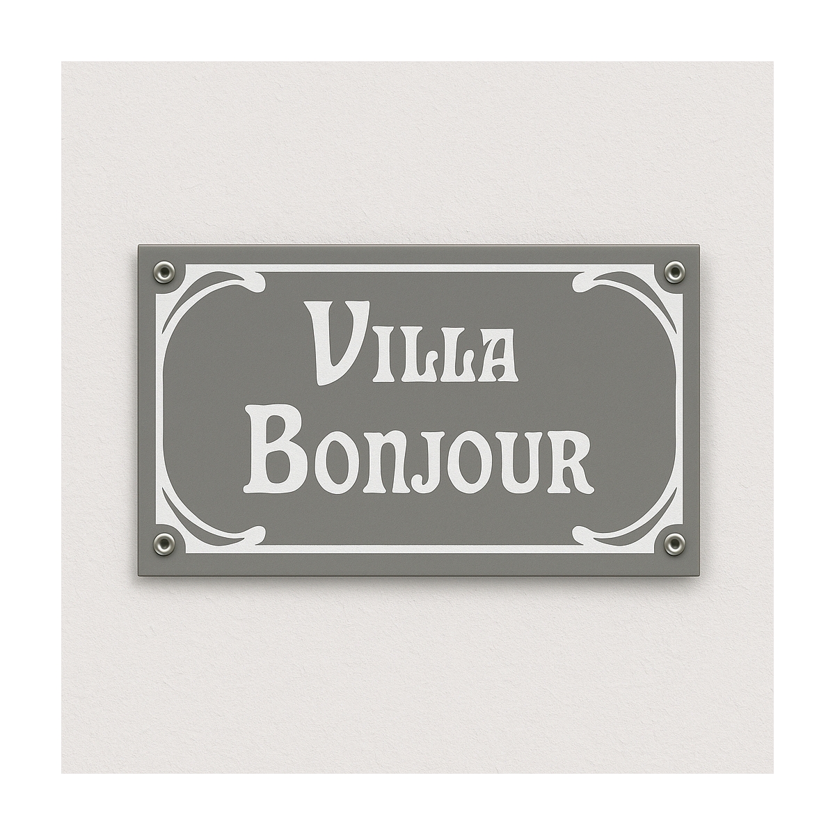 Plaque émaillée Art Nouveau | Plaque Personnalisée